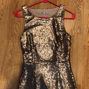 Gold sequin dress, size small